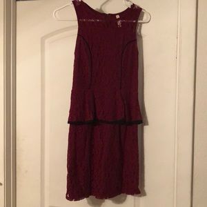 Dark red blouse